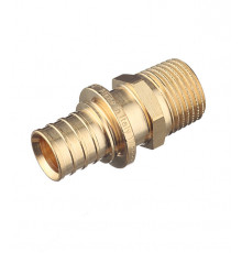Соединитель прямой Stout 20 мм х 1/2 НР(ш) латунный (SFA-0001-002012)