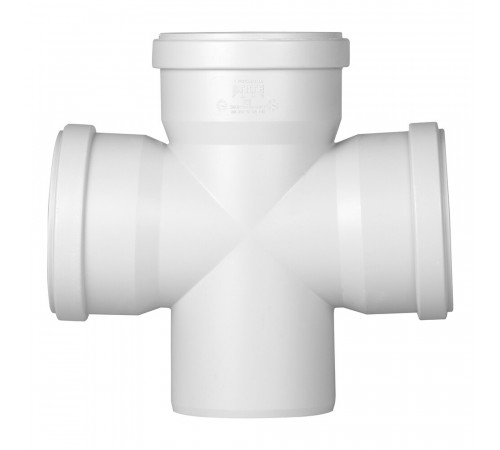 Крестовина Pro Aqua Stilte Plus d110х110х110 мм 87,5° пластиковая шумопоглощающая одноплоскостная для внутренней канализации Крестовина Pro Aqua Stilte Plus d110х110х110 мм 87,5° пластиковая шумопоглощающая одноплоскостная для внутренней канализации