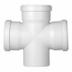Крестовина Pro Aqua Stilte Plus d110х110х110 мм 87,5° пластиковая шумопоглощающая одноплоскостная для внутренней канализации