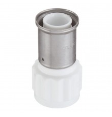 Муфта Henco (18PKW-3206) 32(пресс) х 1 ВР(г) белая PVDF