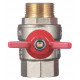 Кран шаровой латунный Valtec Base 3/4 ВР(г) х 3/4 НР(ш) бабочка прямой (VT.218.N.05)