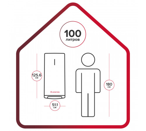 Водонагреватель накопительный Ariston Velis TECH INOX R ABS 100 электрический 100 л 2 кВт плоский вертикальный Водонагреватель накопительный Ariston Velis TECH INOX R ABS 100 электрический 100 л 2 кВт плоский вертикальный