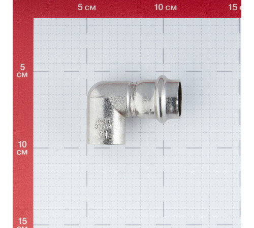 Угол VALTEC (VTi.952.I.002204) 90° 22 мм х 1/2 ВР нержавеющая сталь