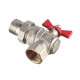 Кран шаровой латунный Valtec Base 3/4 ВР(г) х 3/4 НР(ш) бабочка с полусгоном угловой (VT.228.N.05)