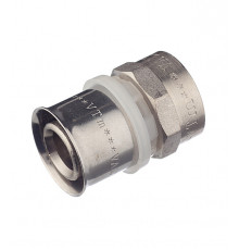 Соединитель прямой VALTEC (VTm.202.N.002605) 26(пресс) х 3/4 ВР(г)