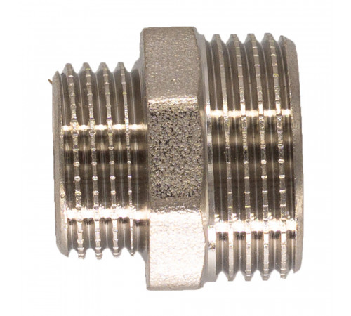 Ниппель переходной CTM 1 1/2 НР(ш) х 1 НР(ш) латунный (CRRN1121)