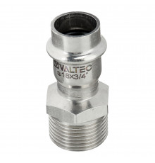Соединитель Valtec (VTi.901.I.001805) 18 мм х 3/4 НР(ш) нержавеющая сталь