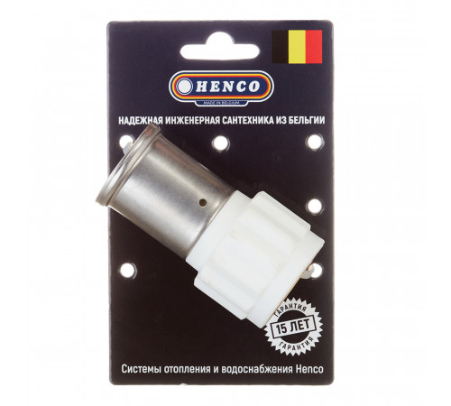 Муфта Henco (18PKW-3206) 32(пресс) х 1 ВР(г) белая PVDF Муфта Henco (18PKW-3206) 32(пресс) х 1 ВР(г) белая PVDF