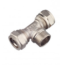 Тройник VALTEC (VTm.333.N.200520) 20 обж(ц) х 3/4 НР(ш) х 20 обж(ц)