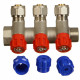 Коллектор Terma 3/4 ВР(г) х 3 выхода 16 обж(ц) х 3/4 НР(ш) регулируемый (89365)
