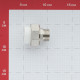 Муфта полипропиленовая Valtec разъемная (американка) 25 мм х 3/4 НР(ш) (VTp.761.0.02505)