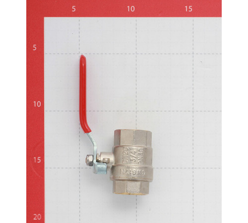 Кран шаровой латунный Valtec Base 3/4 ВР(г) х 3/4 ВР(г) ручка прямой (VT.214.N.05)