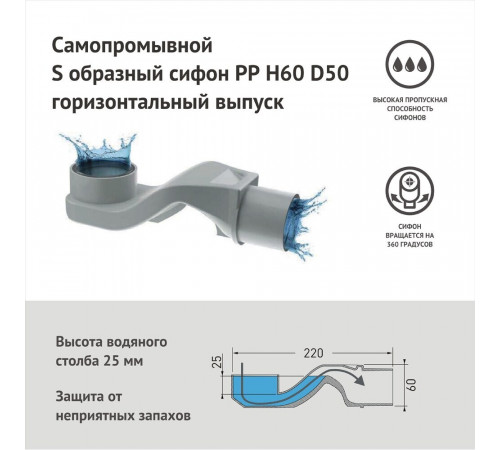 Лоток душевой Berges Wasserhaus Keramik с гидрозатвором 600х61 d50 мм решетка из нержавеющей стали (090117) Лоток душевой Berges Wasserhaus Keramik с гидрозатвором 600х61 d50 мм решетка из нержавеющей стали (090117)