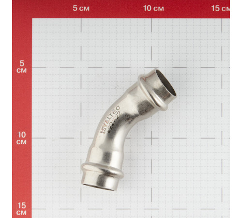 Угол VALTEC (VTi.959.I.002222) 45° 22 мм ВВ нержавеющая сталь Угол VALTEC (VTi.959.I.002222) 45° 22 мм ВВ нержавеющая сталь