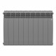 Радиатор биметаллический Royal Thermo BiLiner Silver Satin 500 мм 10 секций 1' боковое подключение серебро