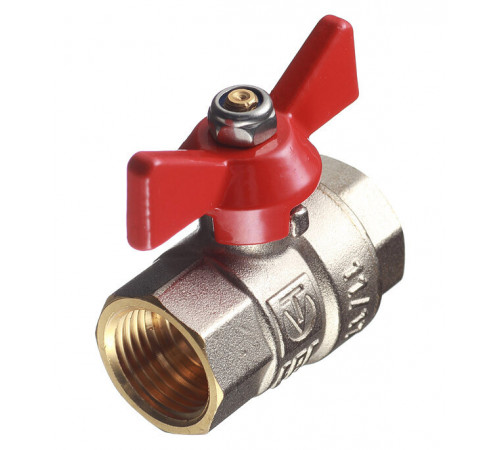 Кран шаровой латунный Valtec Base 1/2 ВР(г) х 1/2 ВР(г) бабочка прямой (VT.217.N.04) Кран шаровой латунный Valtec Base 1/2 ВР(г) х 1/2 ВР(г) бабочка прямой (VT.217.N.04)