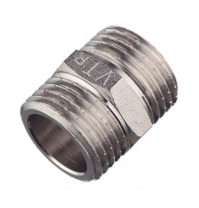 Ниппель Valtec 1/2 НР(ш) х 1/2 НР(ш) латунный (VTr.582.N.0004)