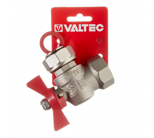 Кран шаровой латунный Valtec Base 1 ВР(г) х 1 ВР(г) бабочка с накидной гайкой угловой (VT.266.N.0606) Кран шаровой латунный Valtec Base 1 ВР(г) х 1 ВР(г) бабочка с накидной гайкой угловой (VT.266.N.0606)