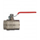 Кран шаровой латунный Valtec Base 1 1/4 ВР(г) х 1 1/4 ВР(г) ручка прямой (VT.214.N.07)
