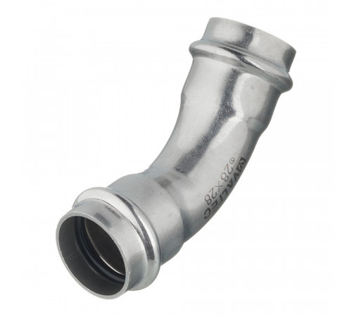 Угол VALTEC (VTi.959.I.002828) 45° 28 мм ВВ нержавеющая сталь Угол VALTEC (VTi.959.I.002828) 45° 28 мм ВВ нержавеющая сталь