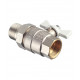 Кран шаровой латунный Valtec Base 3/4 ВР(г) х 3/4 НР(ш) бабочка с полусгоном прямой (VT.227.NW.05)