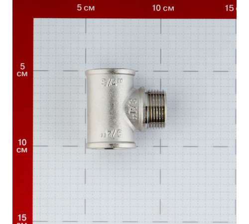 Тройник Valtec 3/4 ВР(г) х 3/4 НР(ш) х 3/4 ВР(г) латунный (VTr.132.N.0005) Тройник Valtec 3/4 ВР(г) х 3/4 НР(ш) х 3/4 ВР(г) латунный (VTr.132.N.0005)