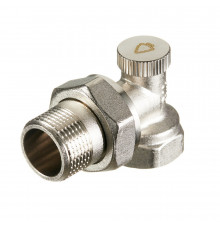 Клапан запорный угловой Arrowhead Element 3/4 НР(ш) х 3/4 ВР(г) для радиатора (215133)