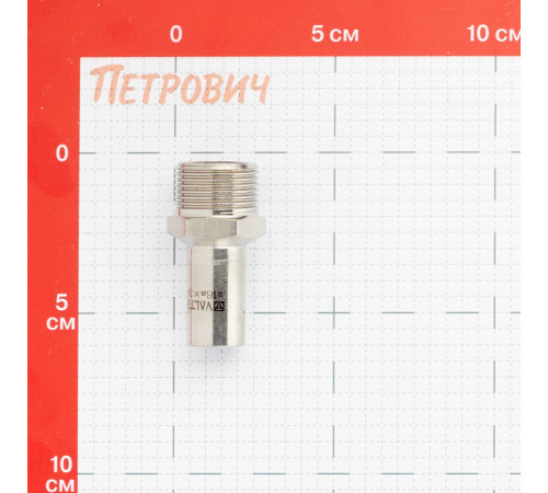 Соединитель Valtec (VTi.906.I.001805) 18 мм х 3/4 НР(ш) нержавеющая сталь Соединитель Valtec (VTi.906.I.001805) 18 мм х 3/4 НР(ш) нержавеющая сталь