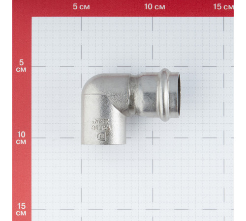 Угол VALTEC (VTi.952.I.002805) 90° 28 мм х 3/4 ВР нержавеющая сталь Угол VALTEC (VTi.952.I.002805) 90° 28 мм х 3/4 ВР нержавеющая сталь