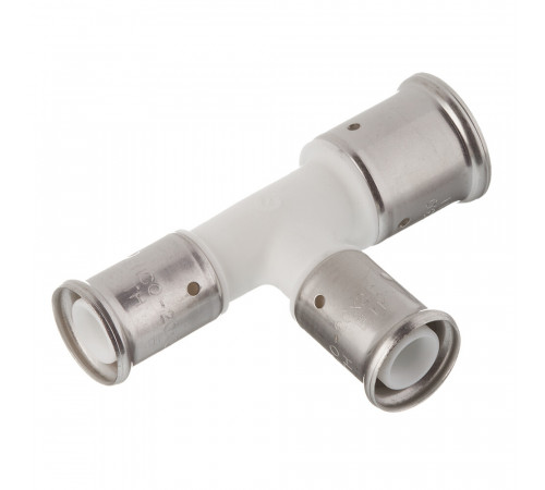 Тройник Henco (11PKW-262020) 26(пресс) х 20(пресс) х 20(пресс) PVDF белый Тройник Henco (11PKW-262020) 26(пресс) х 20(пресс) х 20(пресс) PVDF белый