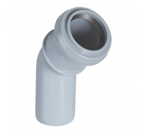 Отвод Valfex d32 мм 45° пластиковый для внутренней канализации Отвод Valfex d32 мм 45° пластиковый для внутренней канализации