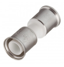 Муфта Henco (15PKW-2626) 26(пресс) х 26(пресс) PVDF белая