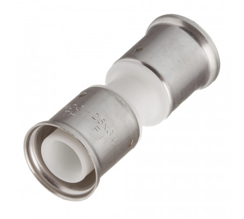 Муфта Henco (15PKW-2626) 26(пресс) х 26(пресс) PVDF белая