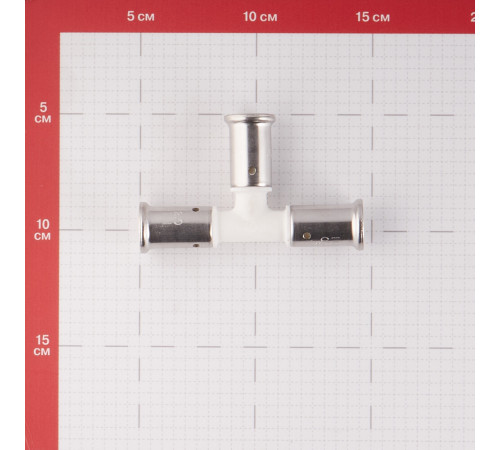 Тройник Henco (9PKW-161616) 16(пресс) х 16(пресс) х 16(пресс) PVDF белый