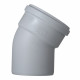 Отвод Pro Aqua Stilte Plus d110 мм 30° пластиковый шумопоглощающий для внутренней канализации