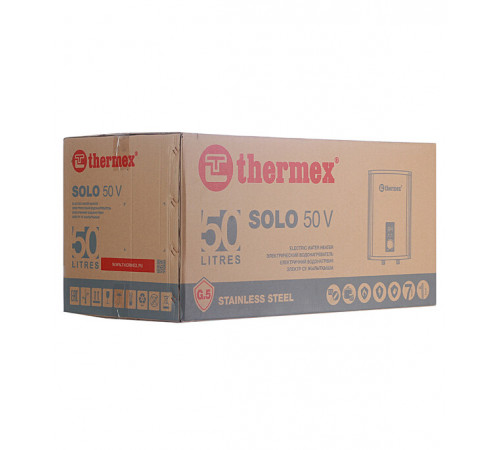 Водонагреватель накопительный Thermex Solo 50 V электрический 50 л 2 кВт вертикальный