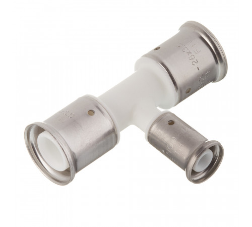 Тройник Henco (10PKW-261626) 26(пресс) х 16(пресс) х 26(пресс) PVDF белый Тройник Henco (10PKW-261626) 26(пресс) х 16(пресс) х 26(пресс) PVDF белый