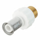Муфта Henco (17PKW-2005) 20(пресс) х 3/4 НР(ш) PVDF белая