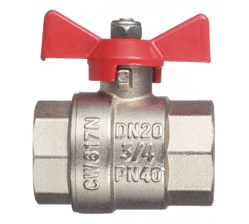 Кран шаровой латунный Valtec Base 3/4 ВР(г) х 3/4 ВР(г) бабочка прямой (VT.217.N.05) Кран шаровой латунный Valtec Base 3/4 ВР(г) х 3/4 ВР(г) бабочка прямой (VT.217.N.05)