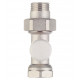Клапан запорный Tiemme 1/2 НР(ш) х 1/2 ВР(г) для радиатора (3230003)