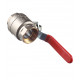 Кран шаровой латунный Valtec Base 1 1/2 ВР(г) х 1 1/2 ВР(г) ручка прямой (VT.214.N.08)