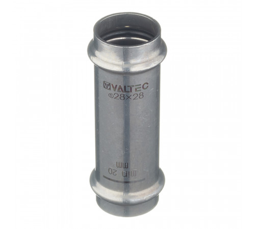 Муфта VALTEC (VTi.904.I.002828) 28х28 мм надвижная нержавеющая сталь Муфта VALTEC (VTi.904.I.002828) 28х28 мм надвижная нержавеющая сталь