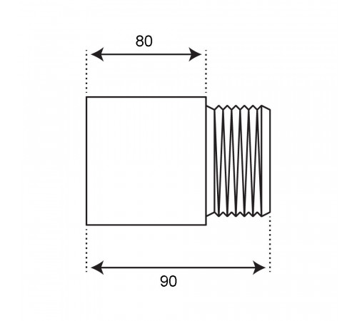 Удлинитель CTM 80 мм х 1/2 ВР(г) х 1/2 НР(ш) латунный (CREMF080) Удлинитель CTM 80 мм х 1/2 ВР(г) х 1/2 НР(ш) латунный (CREMF080)