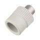 Муфта полипропиленовая FV-Plast 25 мм х 1/2 НР(ш) серая (215026)