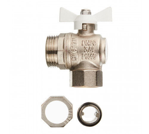 Кран шаровой латунный Valtec Base 3/4 ВР(г) х 3/4 НР(ш) бабочка с полусгоном угловой (VT.228.NW.05) Кран шаровой латунный Valtec Base 3/4 ВР(г) х 3/4 НР(ш) бабочка с полусгоном угловой (VT.228.NW.05)