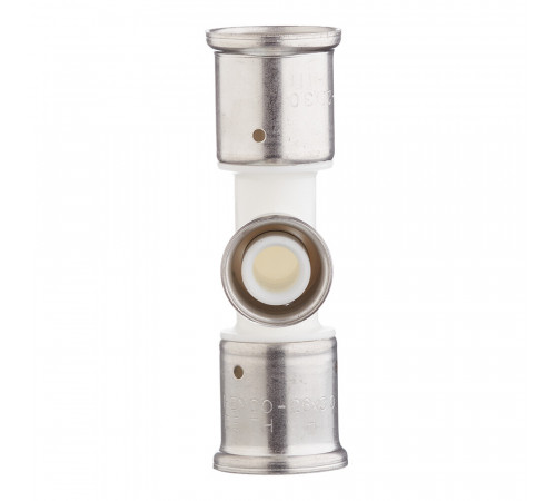Тройник Henco (10PKW-262026) 26(пресс) х 20(пресс) х 26(пресс) PVDF белый Тройник Henco (10PKW-262026) 26(пресс) х 20(пресс) х 26(пресс) PVDF белый