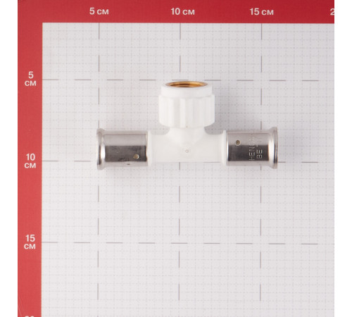Тройник Henco (13PKW-200420) 20(пресс) х 1/2 ВР(г) х 20(пресс) PVDF белый Тройник Henco (13PKW-200420) 20(пресс) х 1/2 ВР(г) х 20(пресс) PVDF белый