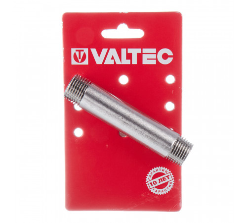 Ниппель удлинительный Valtec 1/2 НР(ш) х 100 мм латунный (VTr.652.N.0410) Ниппель удлинительный Valtec 1/2 НР(ш) х 100 мм латунный (VTr.652.N.0410)