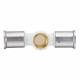 Тройник Henco (13PKW-320532) 32(пресс) х 3/4 ВР(г) х 32(пресс) белый PVDF