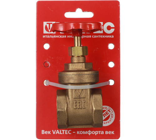 Задвижка клиновая латунный Valtec 1 ВР(г) х 1 ВР(г) вентиль (VT.012.G.06)